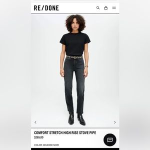 Brand new without tags Re/Done jeans